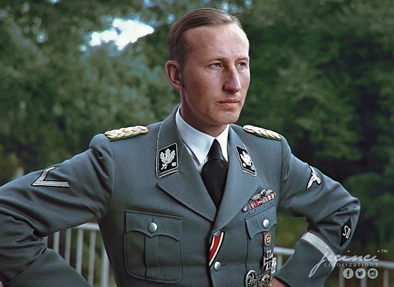 Create meme: reinhard heydrich, Heydrich and Himmler, Reinhard Heydrich and Himmler