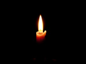 Create meme: sorrow, burning candle, condolences to the family
