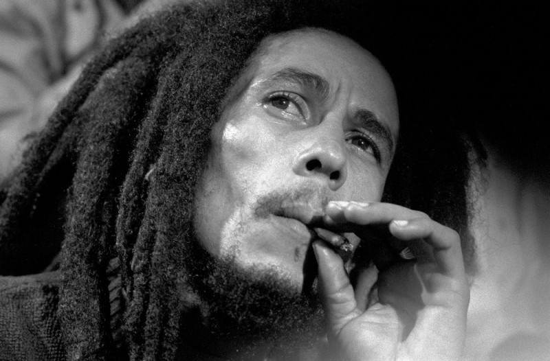 Create meme: Bob Marley , Bob Marley with pot, Bob Marley smokes