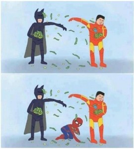 Create meme: Batman and iron man, Batman