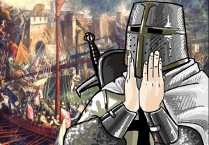 Создать мем: крестоносец deus vult, deus vult, deus vult мем