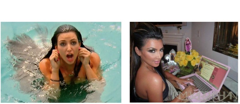 Create meme: Kim Kardashian in her youth, Kim Kardashian before plastic surgery, Kim Kardashian before surgery