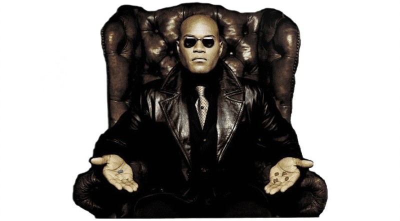 Create meme: Morpheus is a choice between the two pills, morpheus red and blue pill, Morpheus 2 tablets