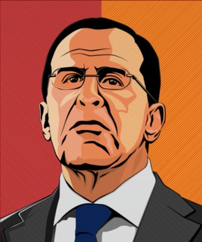 Create meme: Sergei Lavrov , Sergey Lavrov drawing, Sergei Lavrov