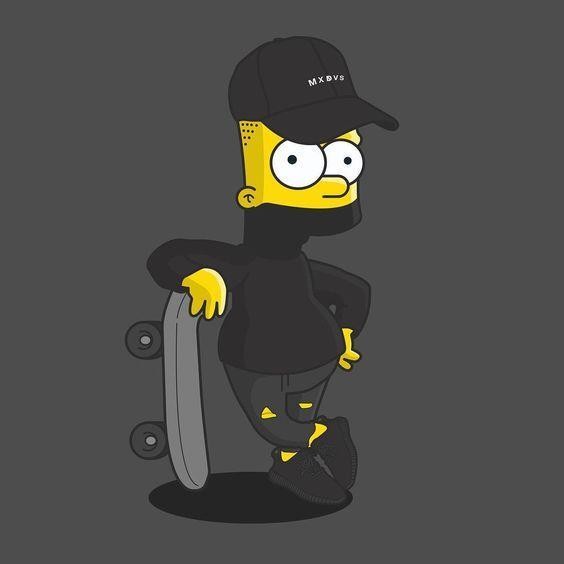 Create meme: Bart Simpson , bart simpson is cool, Bart Simpson hypebeast