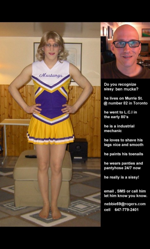 Create meme: Feminization cheerleader, sissy, crossdresser cheerleader