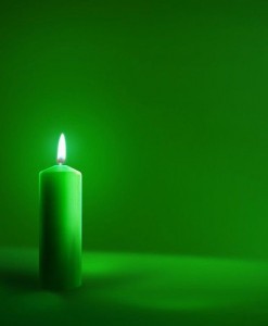 Create meme: candle, rituals green candle, candle with a green flame
