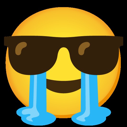 Create meme: smiley with glasses, smiley face with black glasses, emoji with glasses