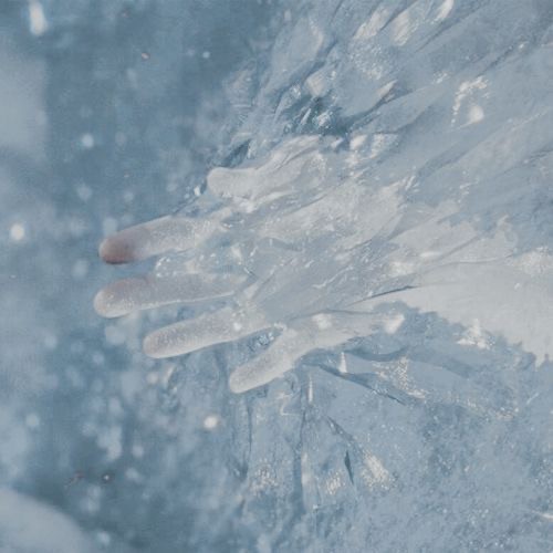 Create meme: Hands in ice, winter frost, icy hands