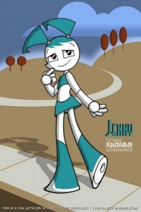 Create meme: mlaatr, jenny robot, my life as a teenage robot