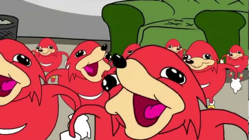 Create meme: Uganda knuckles, uganda knuckles, Descartes uganda knuckles Descartes uganda knuckles