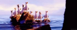 Create meme: give give give the seagulls from Nemo, seagulls Nemo, seagulls from finding Nemo