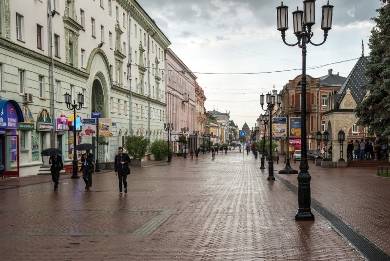 Create meme: Moscow Arbat Street, Arbat in Moscow, bauman street kazan