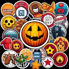 Create meme: halloween stickers, stickers, halloween stickers