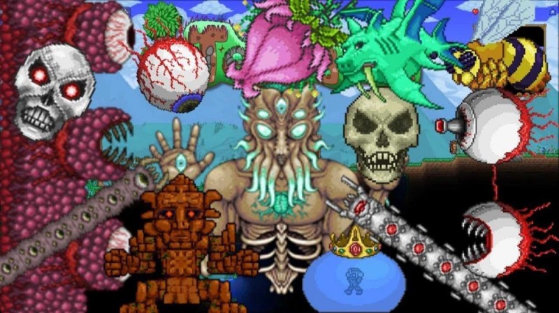 Create meme: terrarium bosses, the final boss of terraria, terraria bosses 1.4