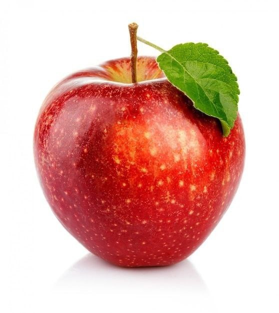 Создать мем: яблоки ред делишес, яблоко на белом фоне, яблоко в крапинку