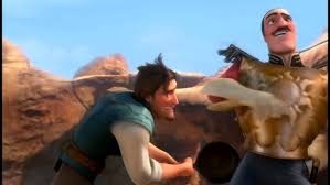 Create meme: Flynn Ryder, Flynn Ryder with a frying pan, flynn rider