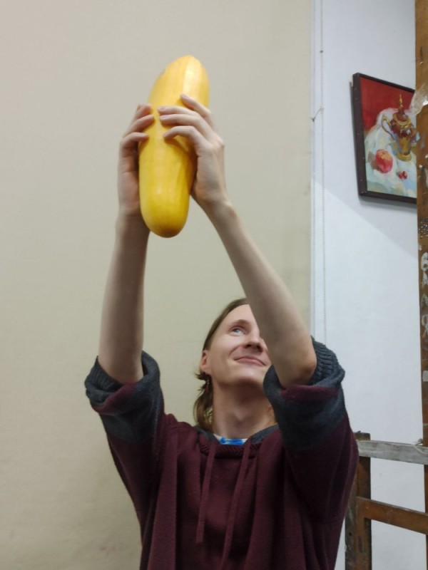 Create meme: kuzmenko, banana , zucchini