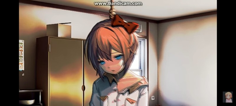 Create meme: sayori, sayori's death, docks docks