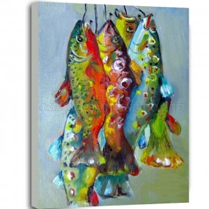 Create meme: oil painting, lobe-finned fish watercolor, balık