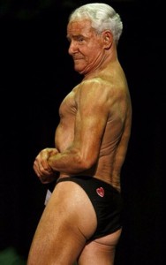 Create meme: the old man Jock, muscled old man, the oldest bodybuilder