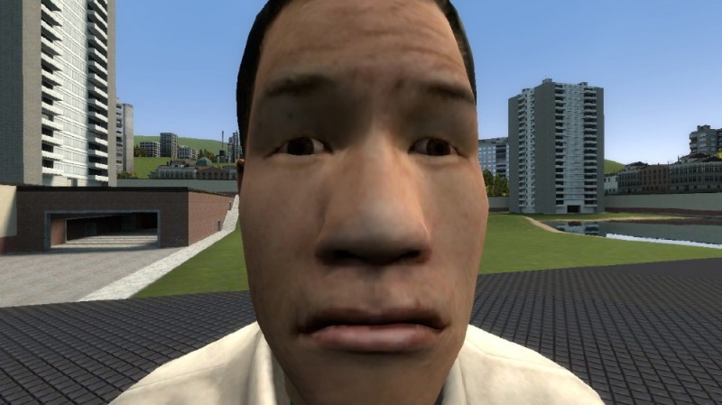 Create meme: harris mod from 3 persons, gmod g-man, people 