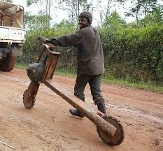 Create meme: homemade scooter, wooden bike, wooden scooter