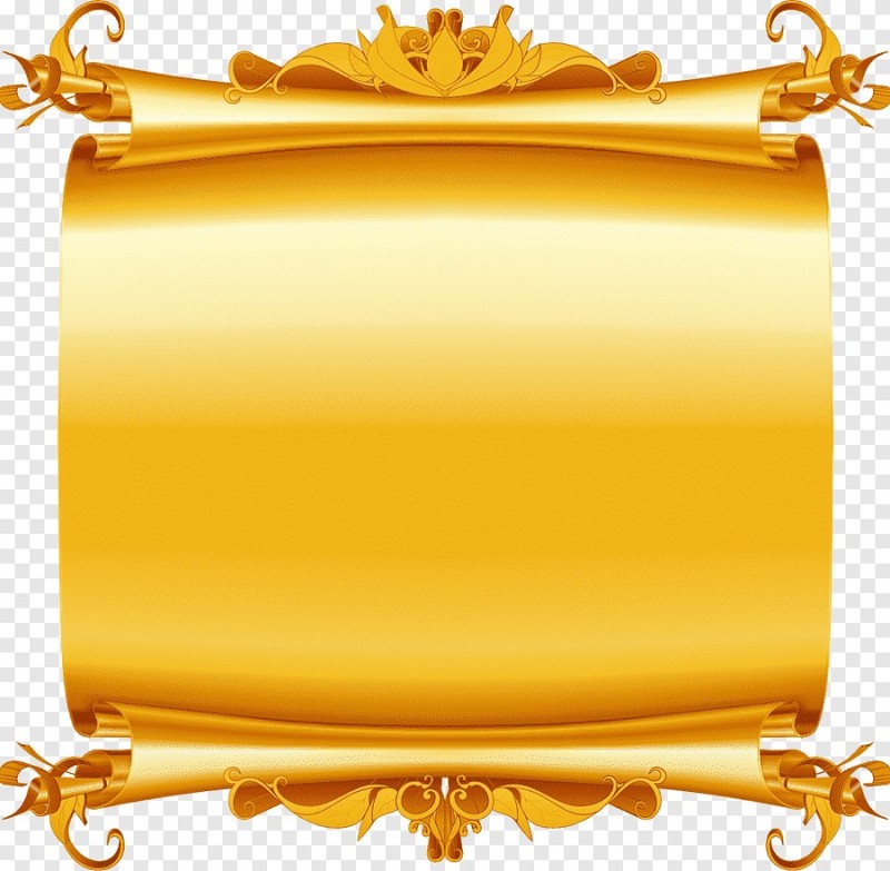 Create meme: a beautiful scroll, the frame is golden, golden frames