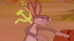 Создать мем: багз банни коммунист мем, мем багз банни, кролик багз банни