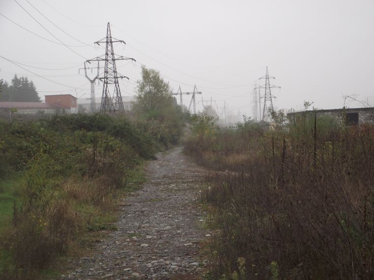 Create meme: road , power line 500, abandoned places