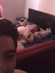 Create meme: the couple in bed selfie