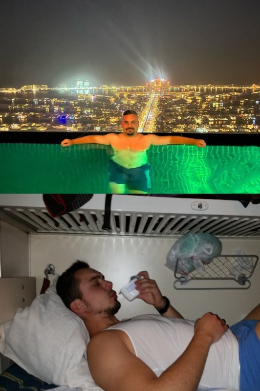 Create meme: dubai rooftop pool, swimming pool in Dubai, Aura skypool dubai