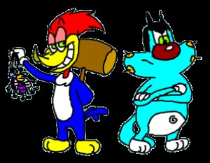 Create meme: oggy, Auggie, cartoon