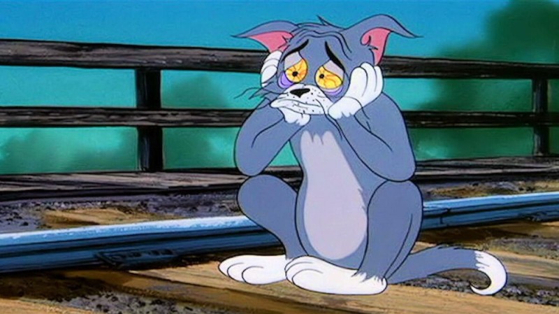 Create meme: Tom and Jerry sad fact, sad Tom and Jerry, Tom from Tom and Jerry