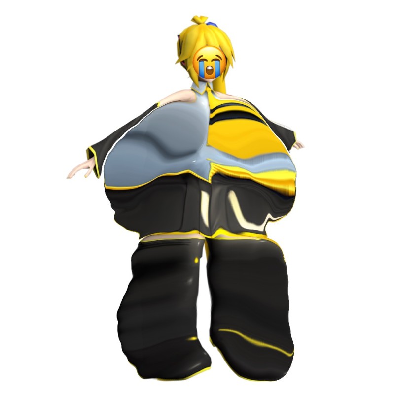 Create meme: len kagamine mmd, len kagamine, len kagamine c mell