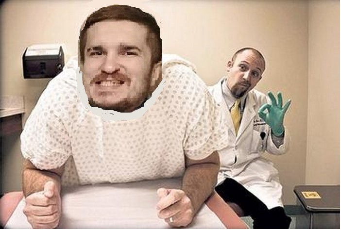 Create meme: proctologist, a satisfied patient, ilya glinnikov interns