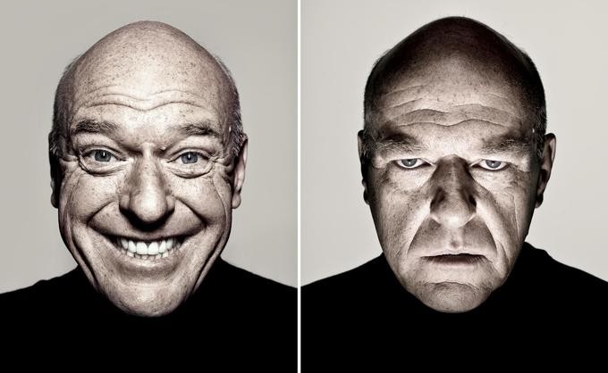 Create meme: Funny and sad Dean Norris, male portrait photography, sad dean norris