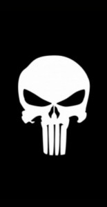 Create meme: the Punisher logo, stickers skull the Punisher, punisher logo