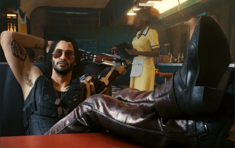 Создать мем: cyberpunk 2077 keanu reeves, cyberpunk 2077 прохождение, cyberpunk 2077