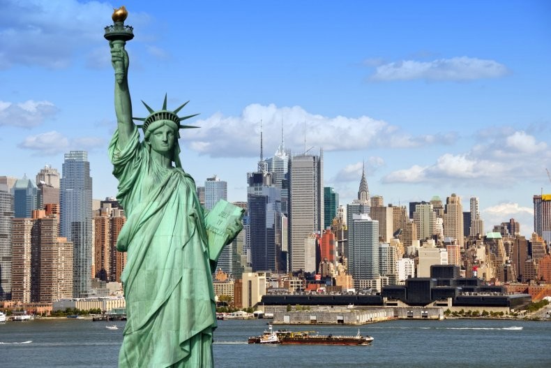Создать мем: нью йорк статуя, сша нью-йорк статуя свободы, сша нью йорк