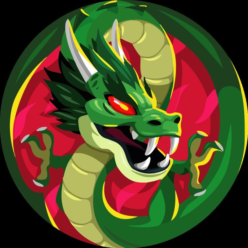 Создать мем: дракон, дракон клипарт, зеленый дракон