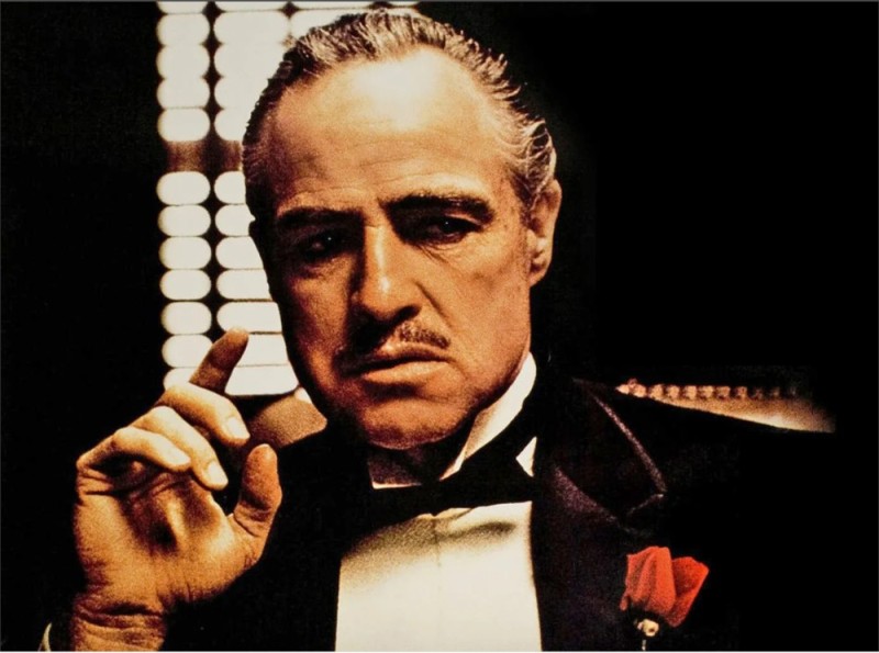 Create meme: Marlon Brando the godfather, don Corleone without respect, meme godfather 