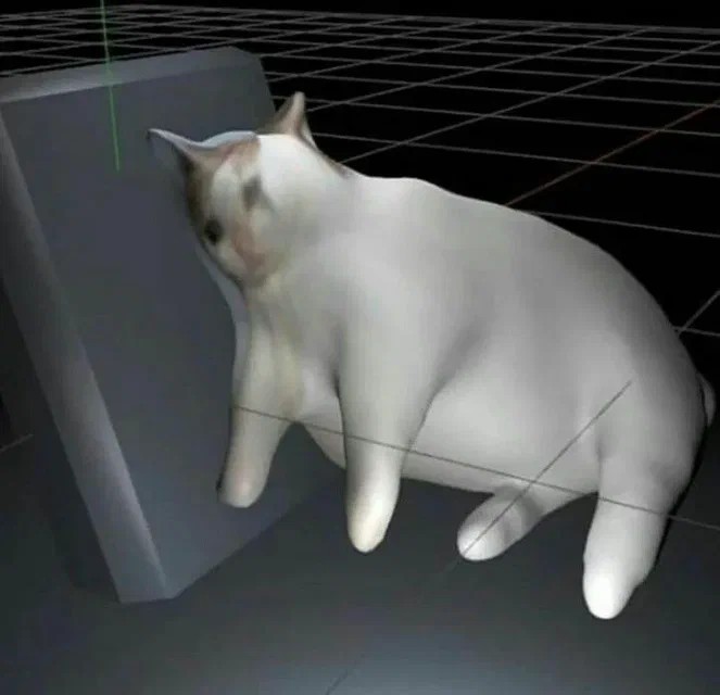 Create meme: 3 D Cat model, cat , 3d cat