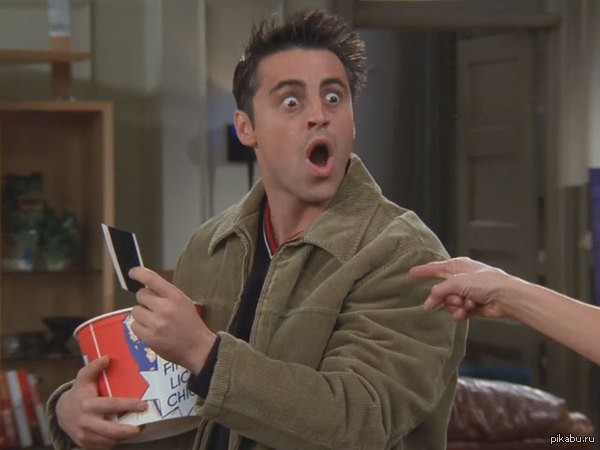 Create meme: Joey tribbiani, Joe tribbiani surprise, Alena 