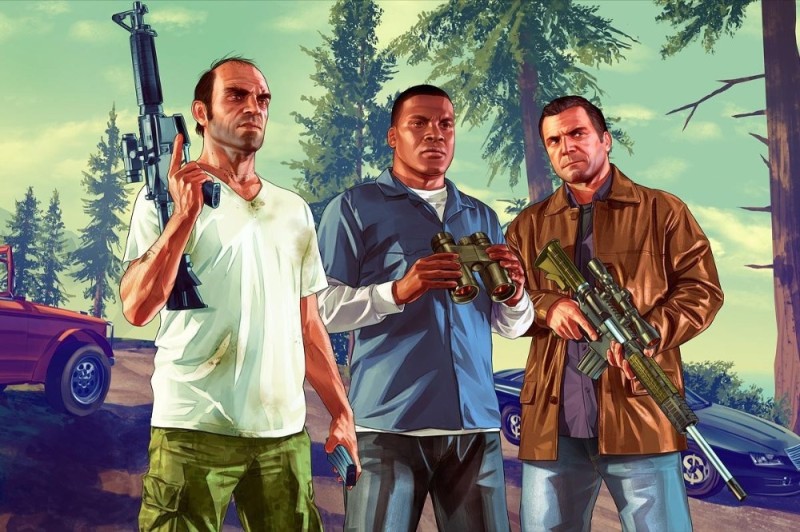 Создать мем: персонажи гта 5, игра гта 5, grand theft auto v франклин