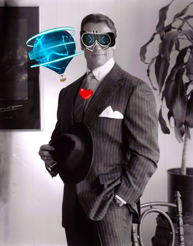 Create meme: Arnold Schwarzenegger , Patrick Schwarzenegger, mafia costume