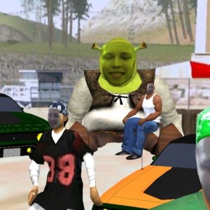 Create meme: Shrek Flex, Shrek flexit, Shrek