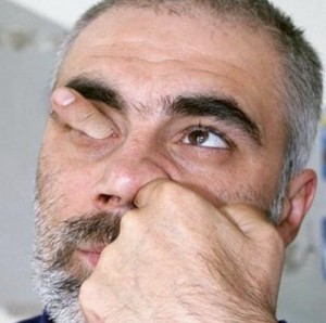 Create meme: finger in the nose, picking your nose, man with a fat nose