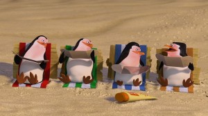 Create meme: the penguins of Madagascar smile and wave, the Madagascar penguins, cartoon penguins