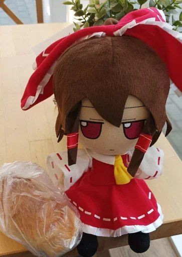 Создать мем: touhou fumo plush, touhou reimu, touhou nextbot plushie